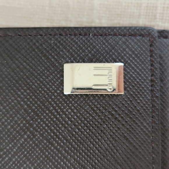 DUNHILL leather slim coat wallet unisex New condition - Picture 6 of 10